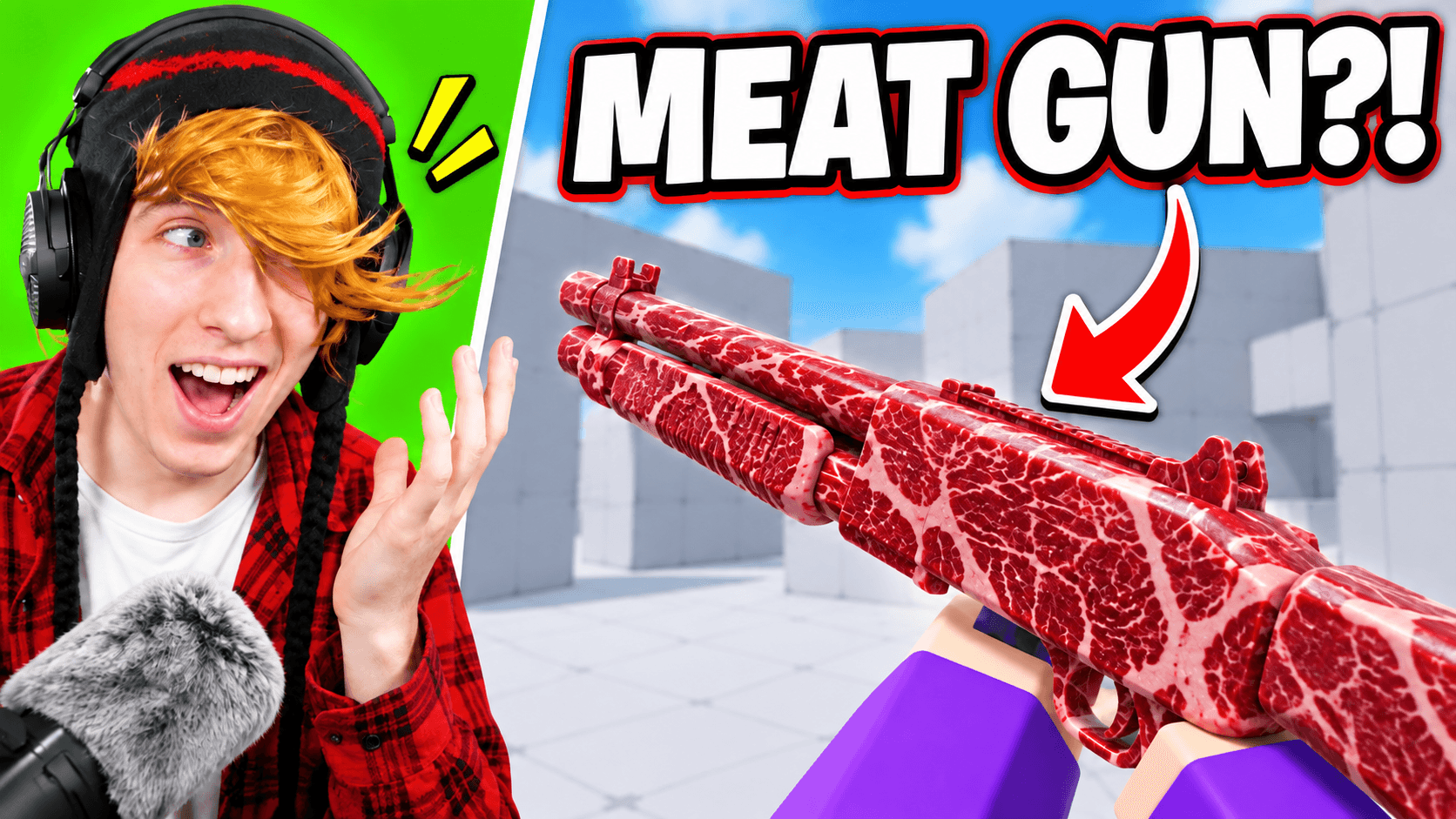 MEAT GUN?! A creator reacts to an unusual meat-textured weapon.